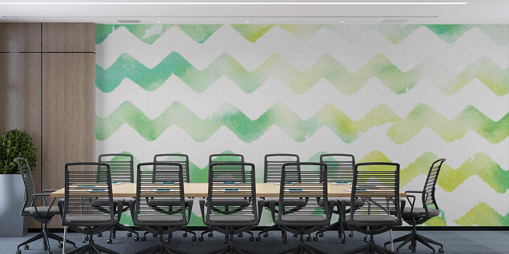 zigzag white and green watercolor background, Studio e Ufficio