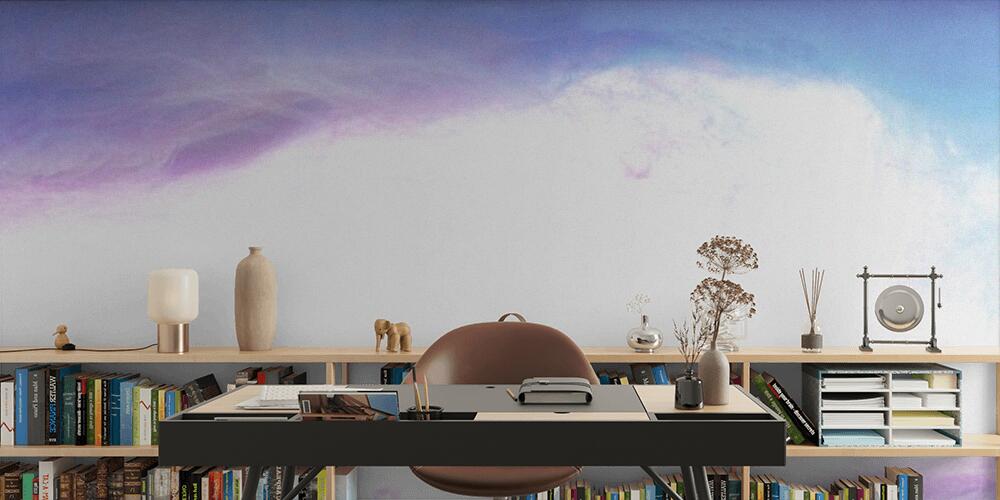 frame of blue and purple paint splashes, Studio e Ufficio