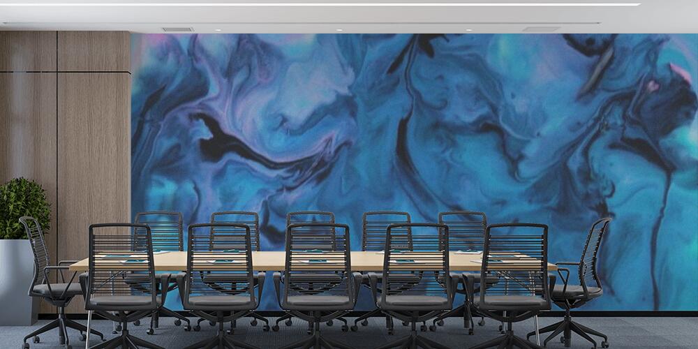 Watercolor abstract blue color marble liquid texture background, Studio e Ufficio