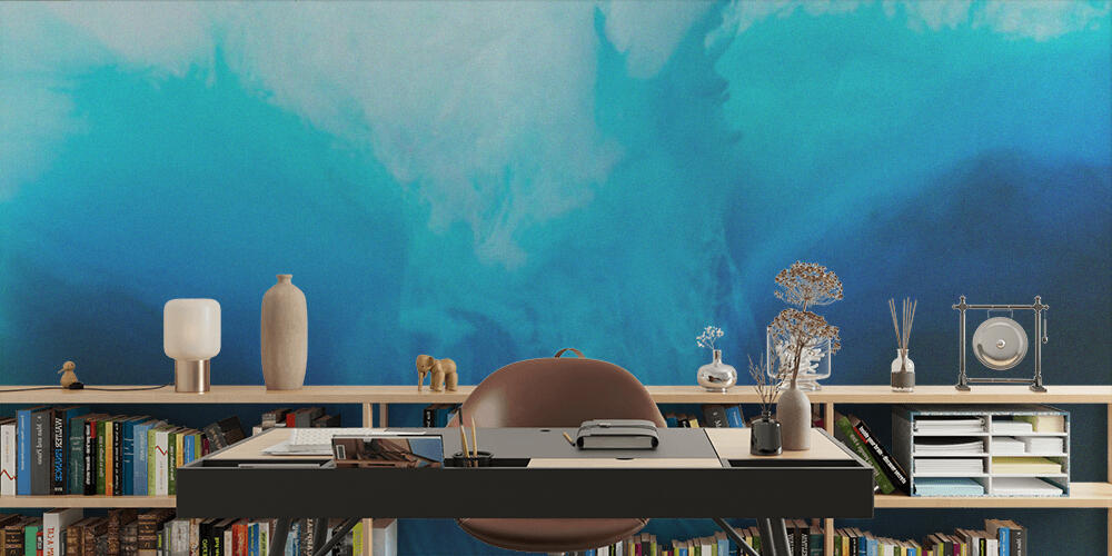 full frame image of mixing of blue, Studio e Ufficio