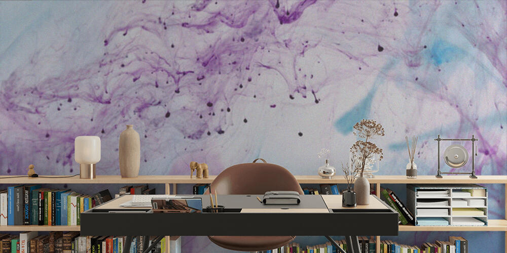 abstract pattern with purple and blue mixing paint, Studio e Ufficio