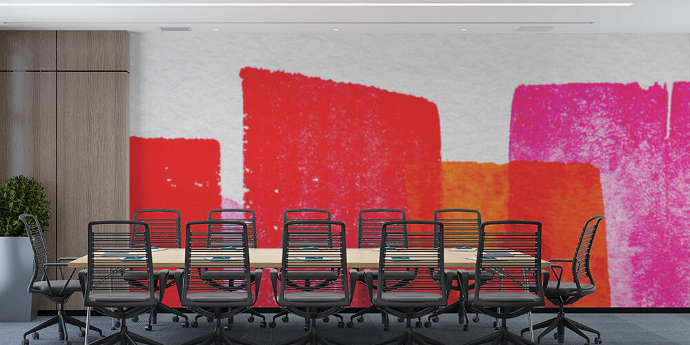 top view of pink, Studio e Ufficio