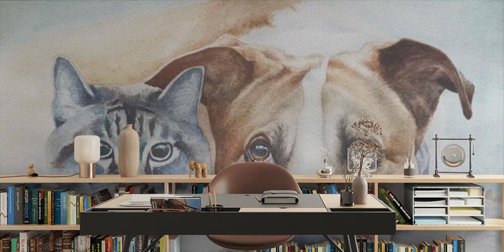 Dog and cat are the best friends, Studio e Ufficio