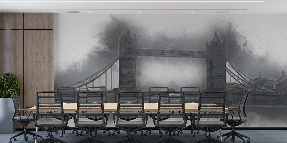 London big ben art drawing sketch illustration fun design vintage retro, Studio e Ufficio