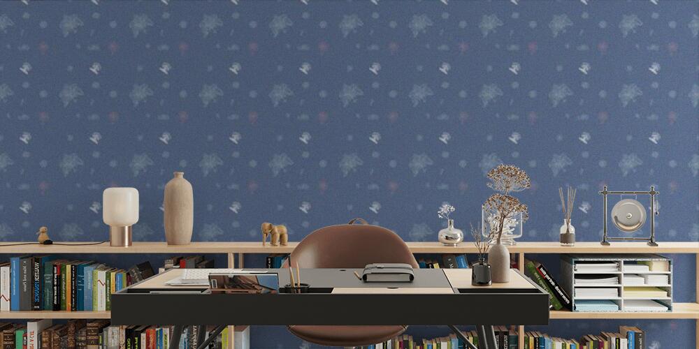 Colored background with different accessories, Studio e Ufficio