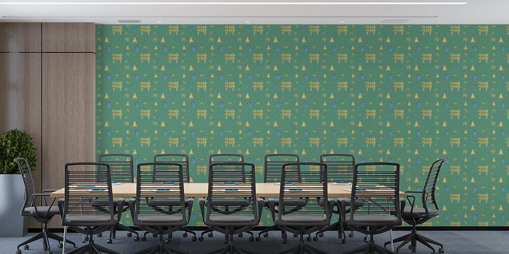 Colored background with different accessories, Studio e Ufficio