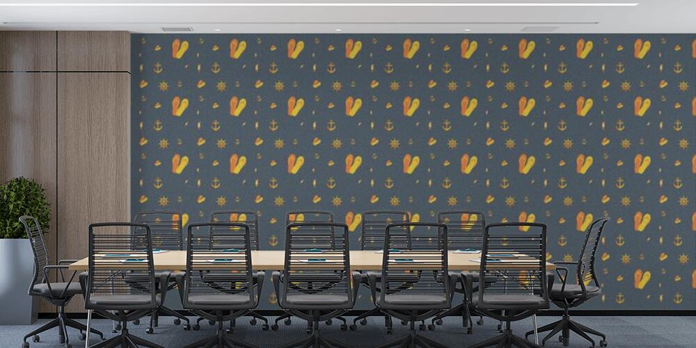 Colored background with different accessories, Studio e Ufficio