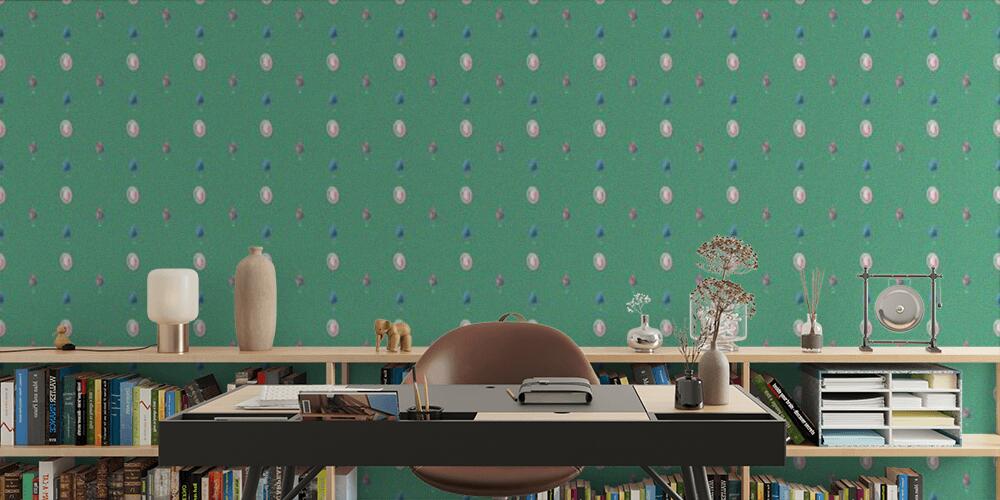 Colored background with different accessories, Studio e Ufficio