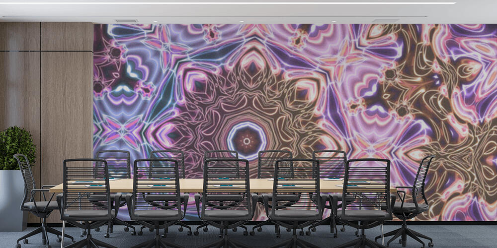 Abstract neon glowing geometric fantasy background, Studio e Ufficio