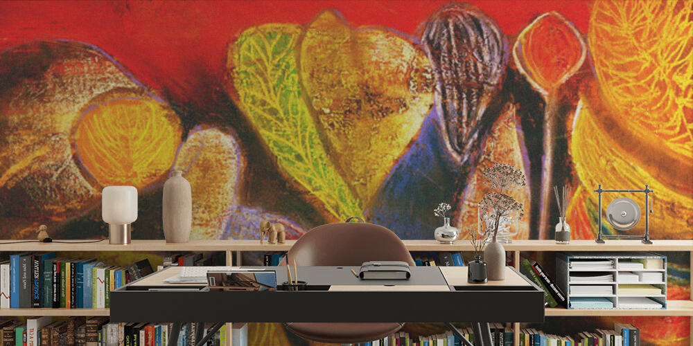 Original painting on paper, Studio e Ufficio
