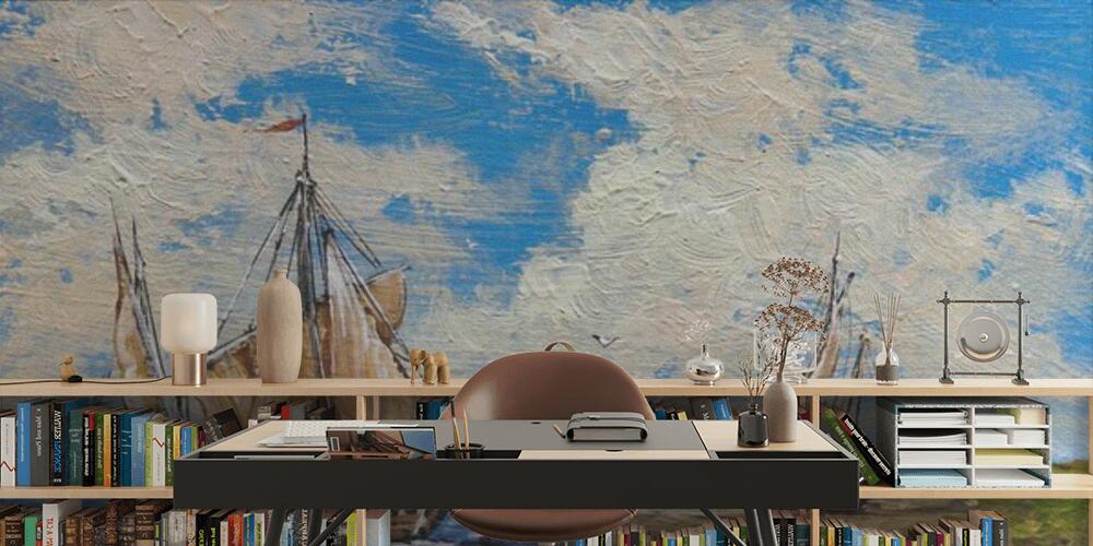 Oil painting of a seascape, Studio e Ufficio