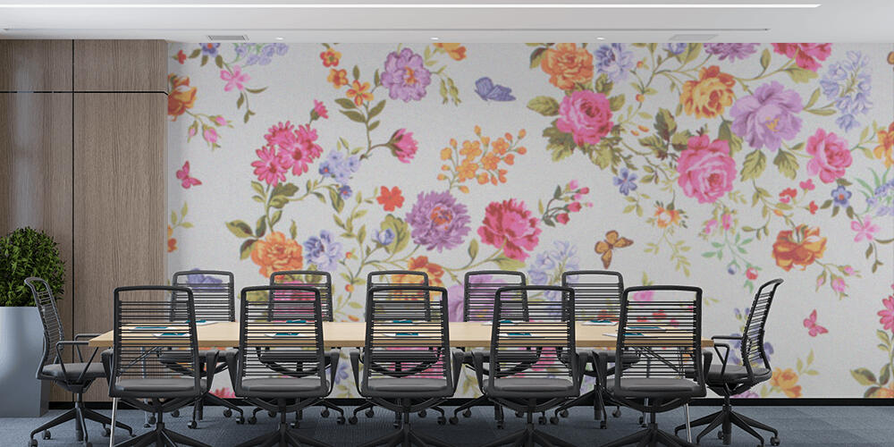 Floral background, Studio e Ufficio