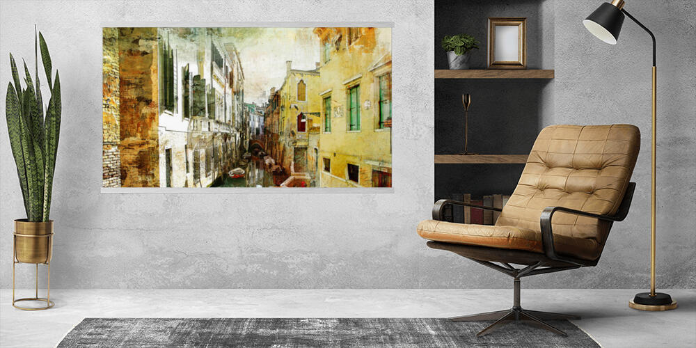 Pictorial Venetian streets - artwork in painting style, 