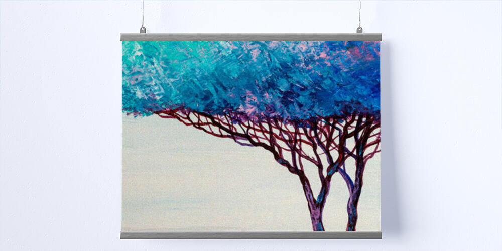 Albero impressionista azzurro, 