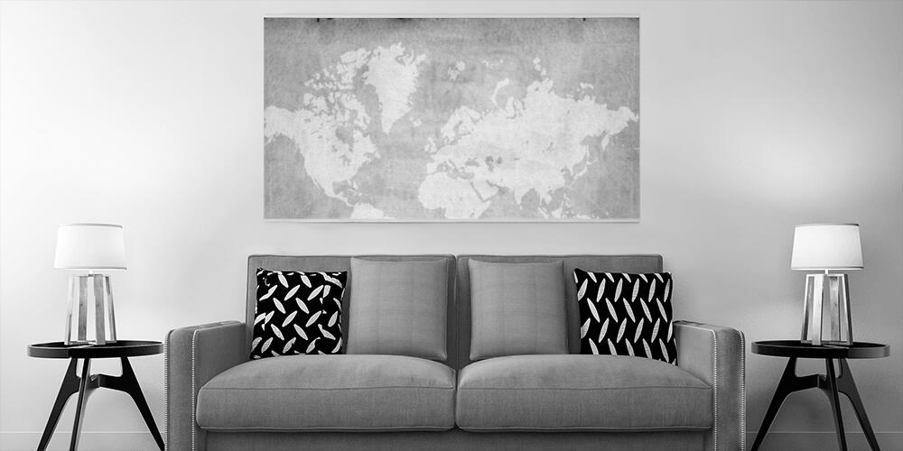 Vintage world map, 