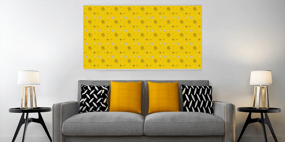 Colored background with different accessories, 