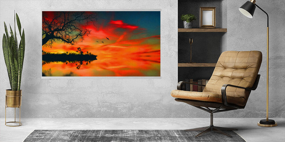 Beautiful saturated landscape, 