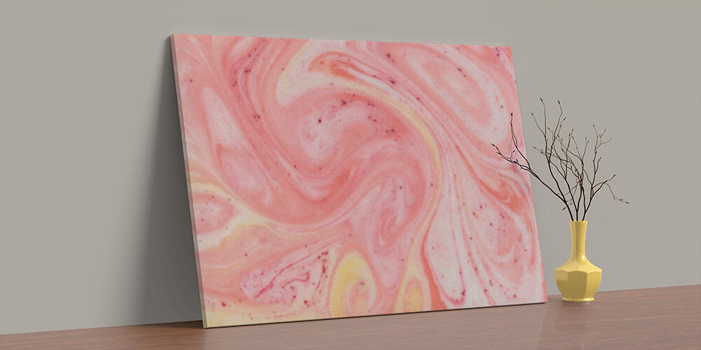 abstract background with pink and orange paint, 