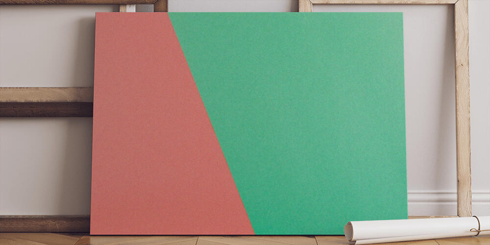 Red and green color paper background, 