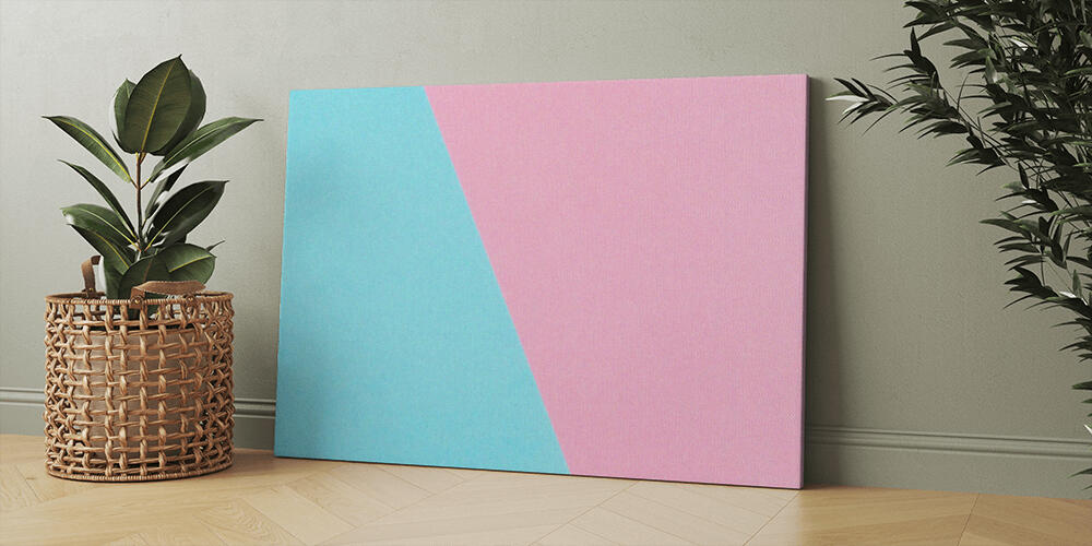 Pastel colored paper flat lay top view, 