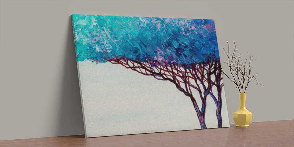 Albero impressionista azzurro, 