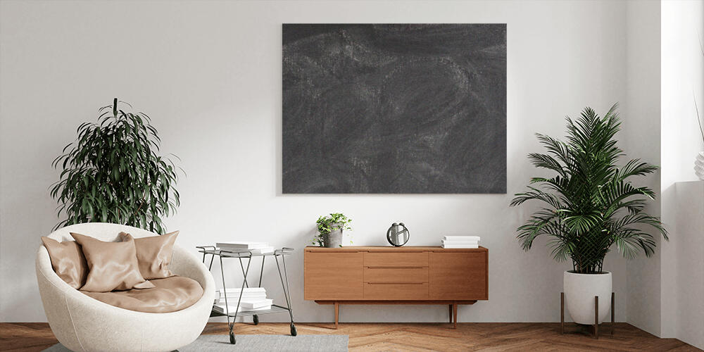 Blank Chalkboard with eraser smudges, 