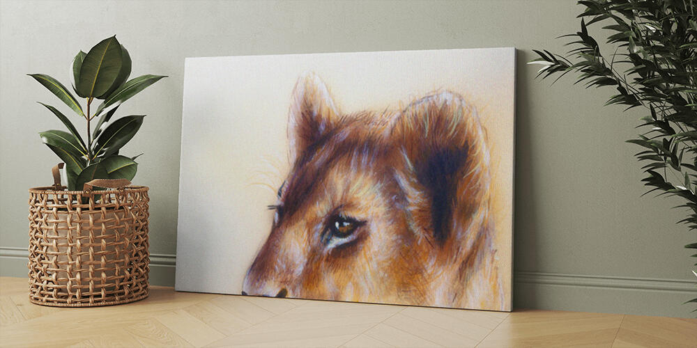 Little lion cub head, 