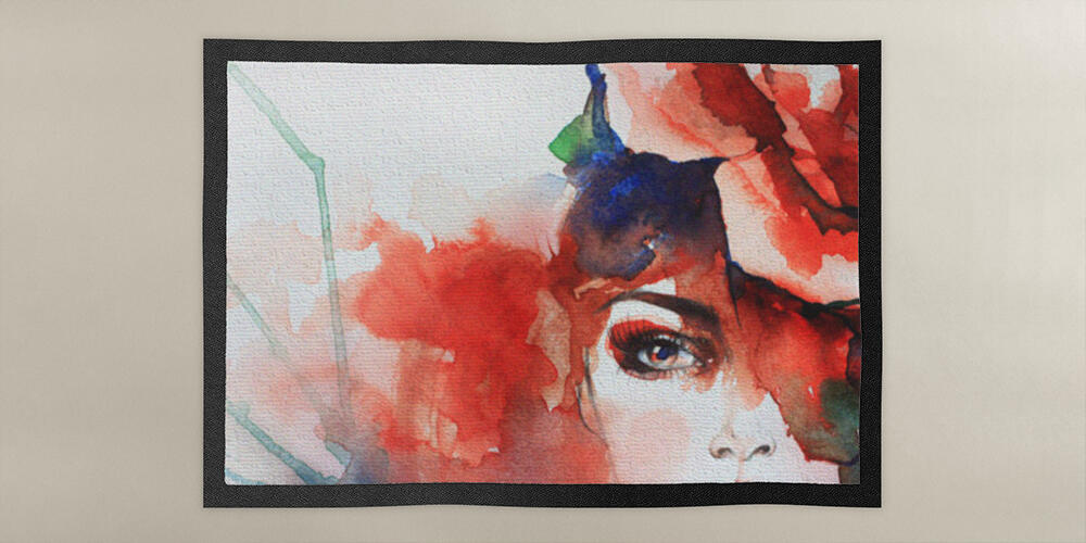 Creative hand painted fashion illustration, 