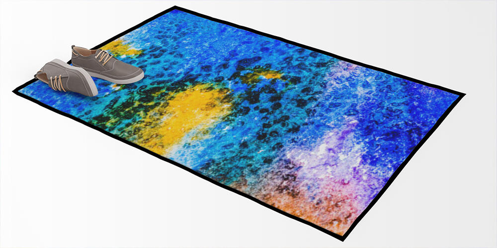 top view of blue, 