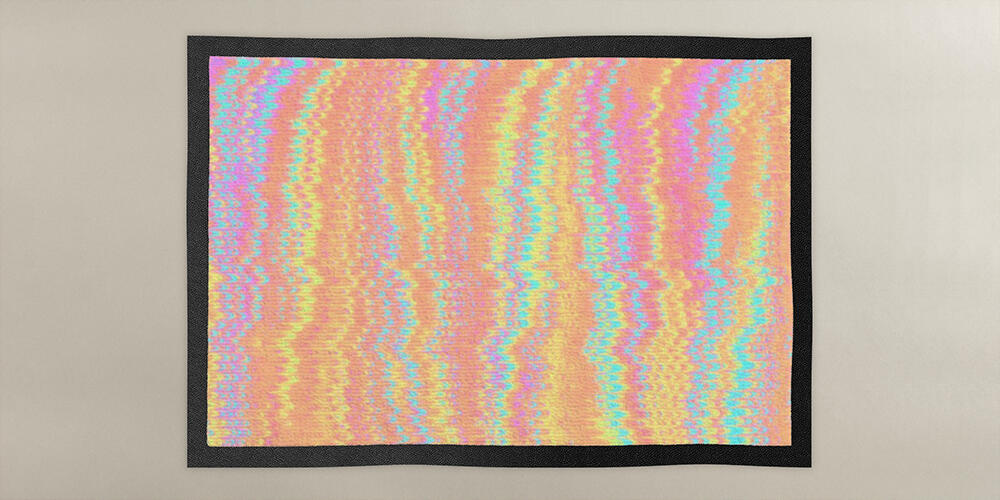 Colorful neon glitch patterned background, 