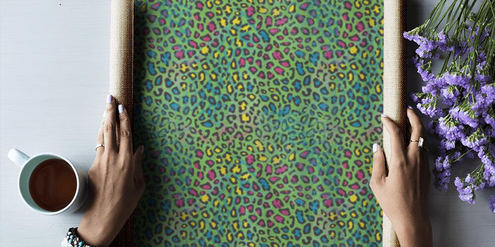 Colorato leopardo astratto, 
