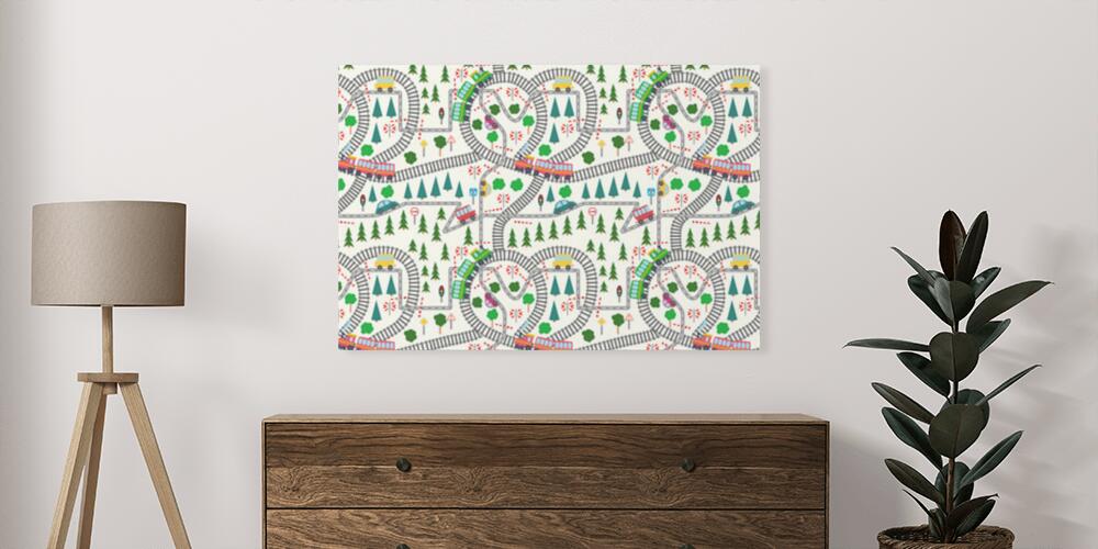 Mappa di una città per bambini , 