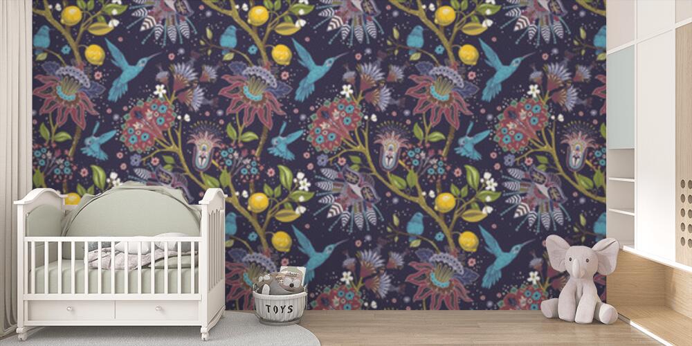Fantastico giardino con uccelli, Bambini