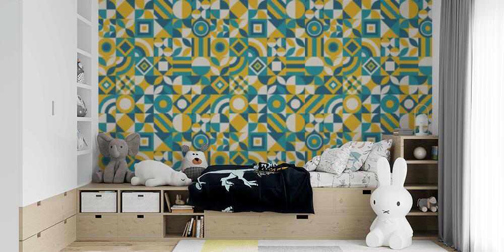 Forme geometriche in colori amichevoli, Bambini