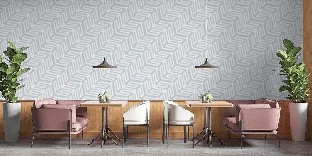 Movimento diagonale di forme geometriche, Bar e Ristoranti