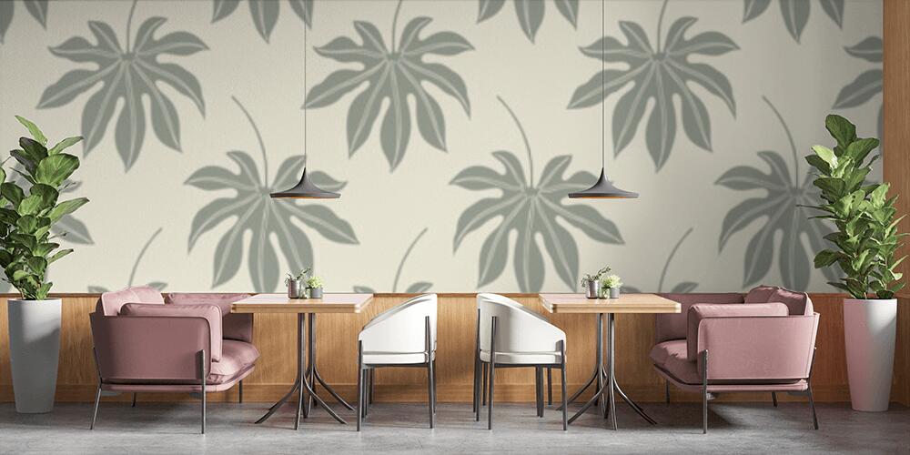 Elegante motivo a foglie in elegante semplicità, Bar e Ristoranti