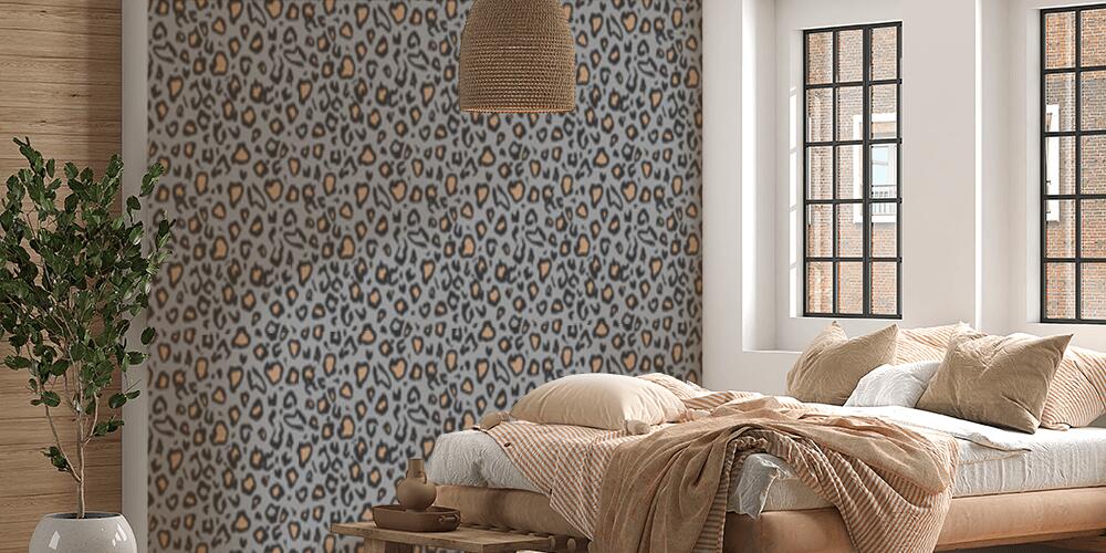 Moderna pelle di animali leopardo, Camera da Letto