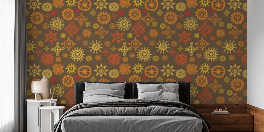 Motivi etnici e simboli del sole, Camera da Letto