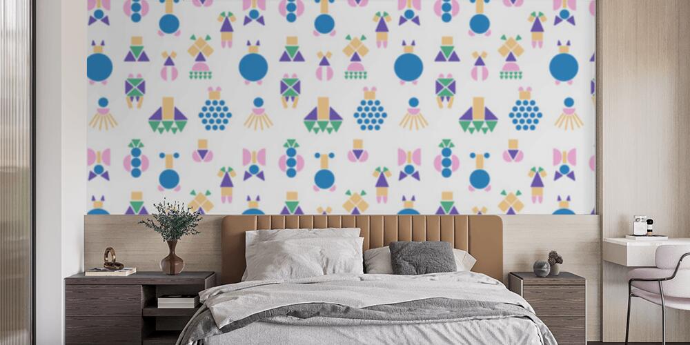 Forme colorate, Camera da Letto