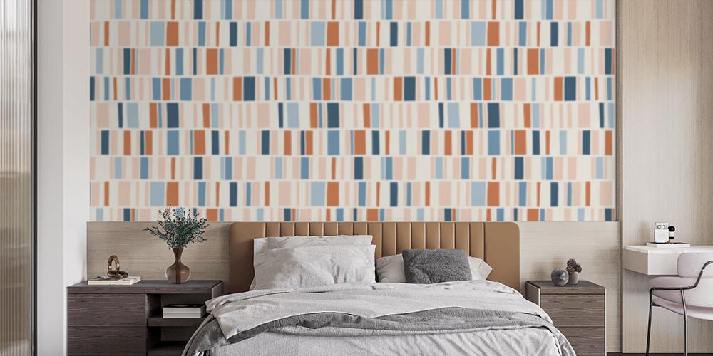 Strisce geometriche giocose, Camera da Letto