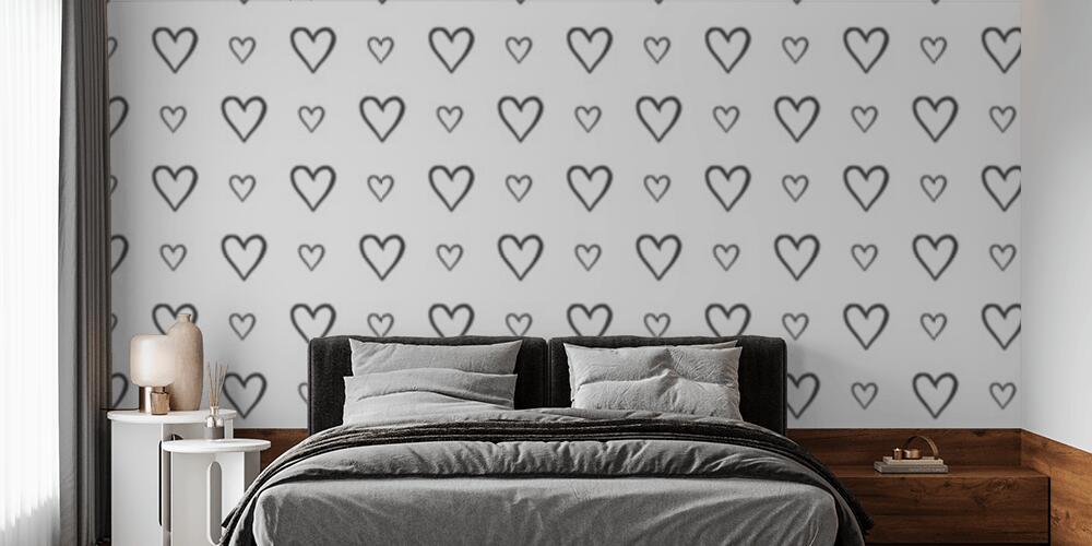 Semplice scarabocchio a forma di cuore, Camera da Letto