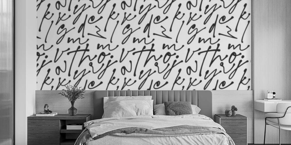 Motivi a lettere, Camera da Letto