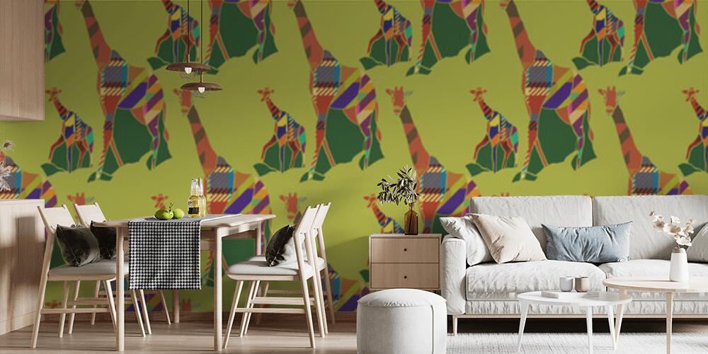 Giraffa con abbigliamento a motivi, Cucina