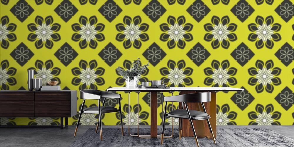 Fiori astratti audaci, Cucina