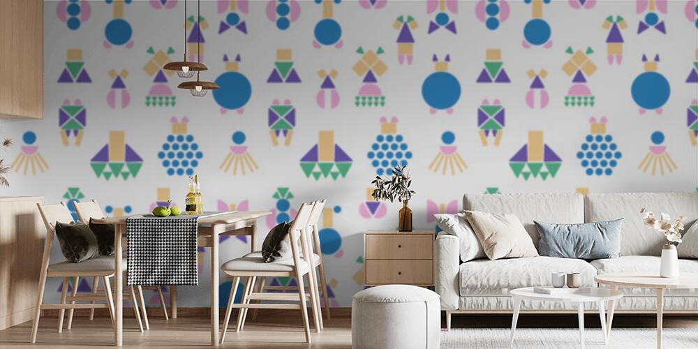 Forme colorate, Cucina