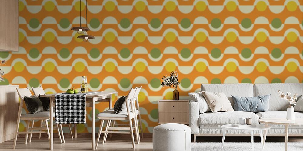 Forme geometriche estive retrò, Cucina