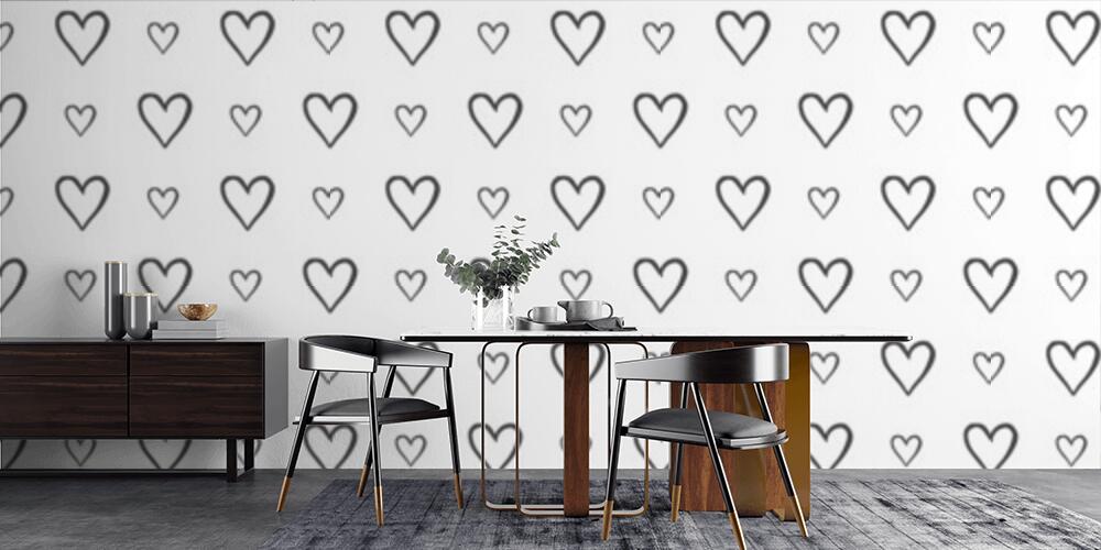 Semplice scarabocchio a forma di cuore, Cucina