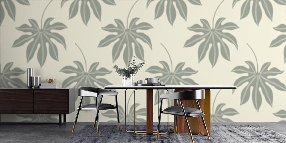 Elegante motivo a foglie in elegante semplicità, Cucina