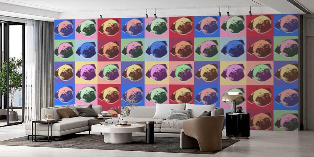 Popart - Cucciolo di carlino, Salotto
