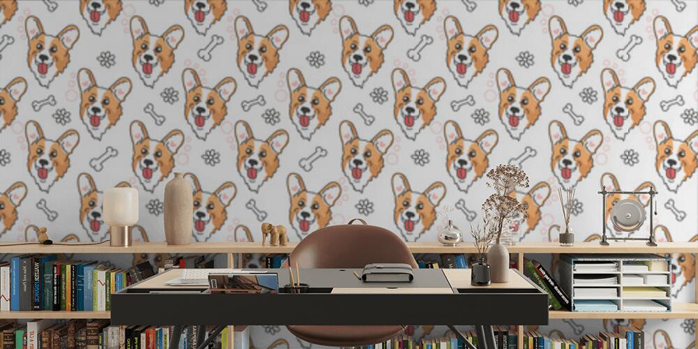 Corgi gallese divertente, Studio e Ufficio